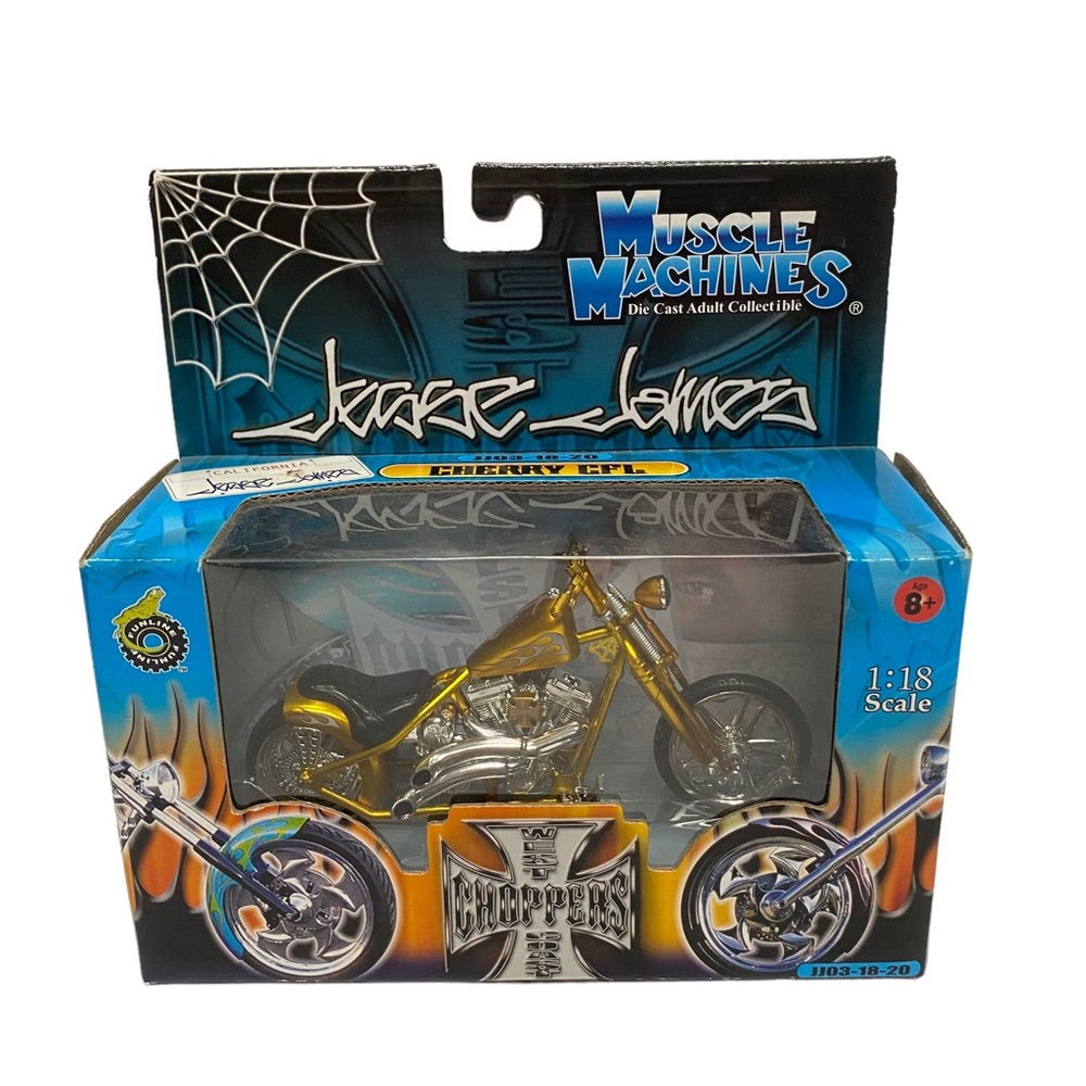 West Coast Choppers Jesse James Muscle Machines 1:18 Diecast Toy Motorcycle